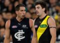 AFL news 2026 | Carlton Blues vs Richmond Tigers result, video, highlights; Jonty Faull hit on Jacob Weitering; handed one game suspension