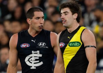 AFL news 2026 | Carlton Blues vs Richmond Tigers result, video, highlights; Jonty Faull hit on Jacob Weitering; handed one game suspension