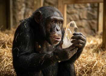 Chimps Seem To Love Crystals. It Could Solve 780,000-Year-Old Mystery