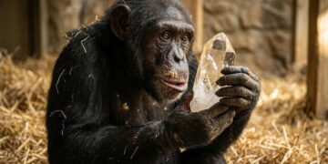 Chimps Seem To Love Crystals. It Could Solve 780,000-Year-Old Mystery