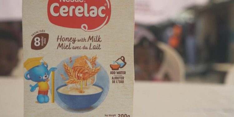 High amounts of sugar found in Nestlé baby cereal sold in Africa