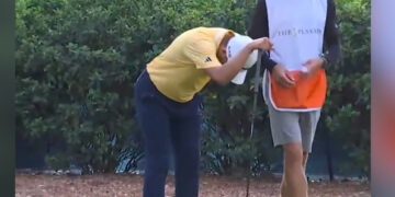 Golf news 2026, Collin Morikawa withdraws from The Players with back injury after one hole, video